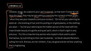 1 Peter 3:1–6, Part 1 // To Wives With Unbelieving Husbands