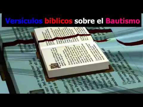 Versículos biblicos sobre el Bautismo