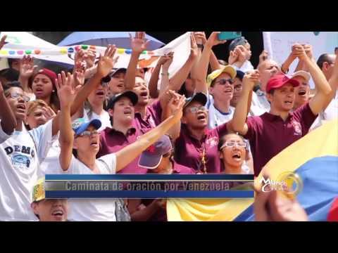 Cristianos de Venezuela claman a Dios por su país  en la capital Caracas.