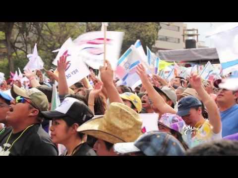 Miltitudinaria marcha para bendecir a México e Israel