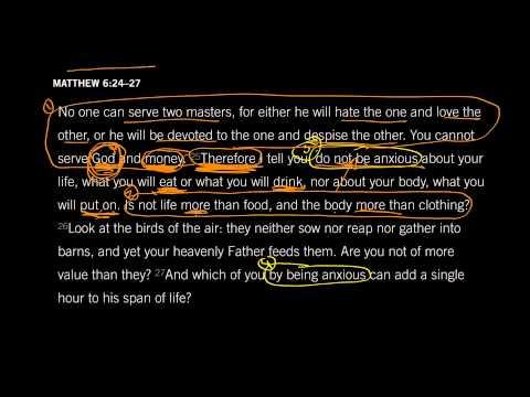 Matthew 6:24–34, Part 2 // Do Not Be Anxious About Tomorrow