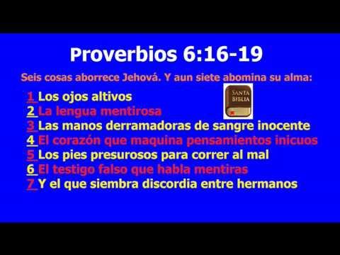 Chuy Olivares –  Seis Cosas Que Dios Aborrece – Proverbios 6:16 -19