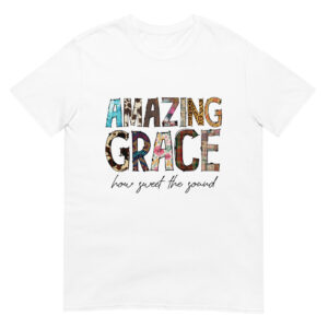 Amazing Grace. Camiseta cristiana de manga corta unisex